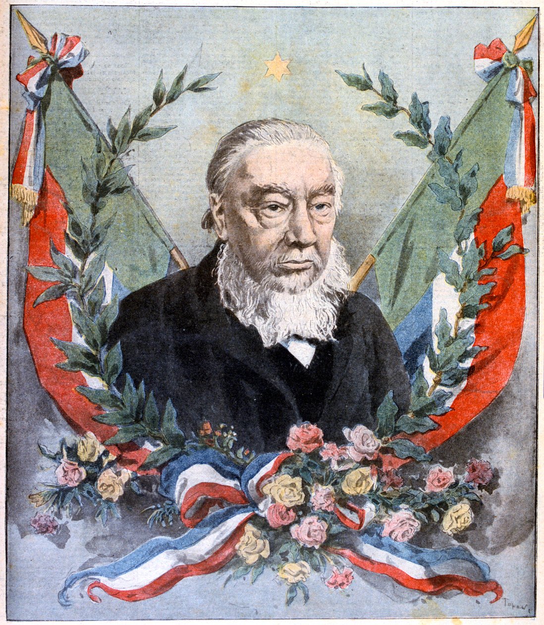 Paul Kruger , sørafrikansk politiker, ca 1900 av Unbekannt