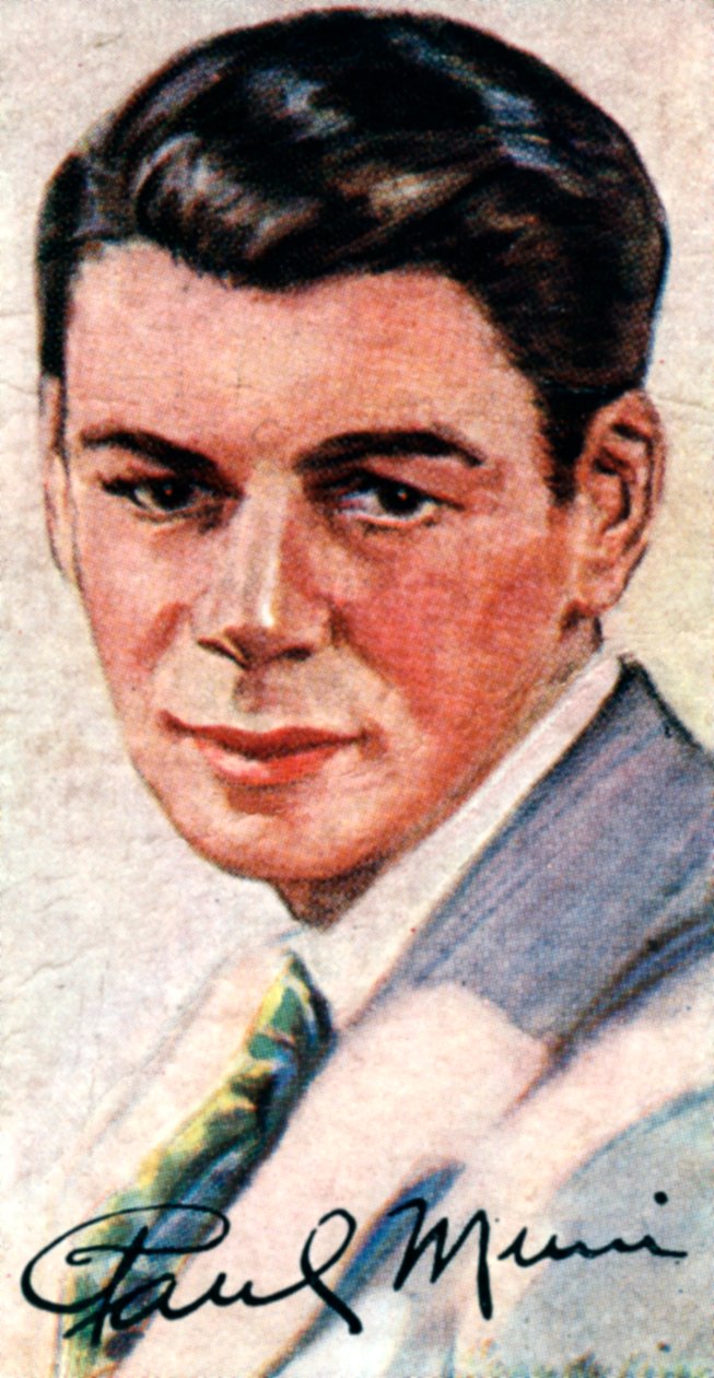 Paul Muni, 1895-1967, Oscar-vinnende allsidig skuespiller, 1900-tallet av Unbekannt