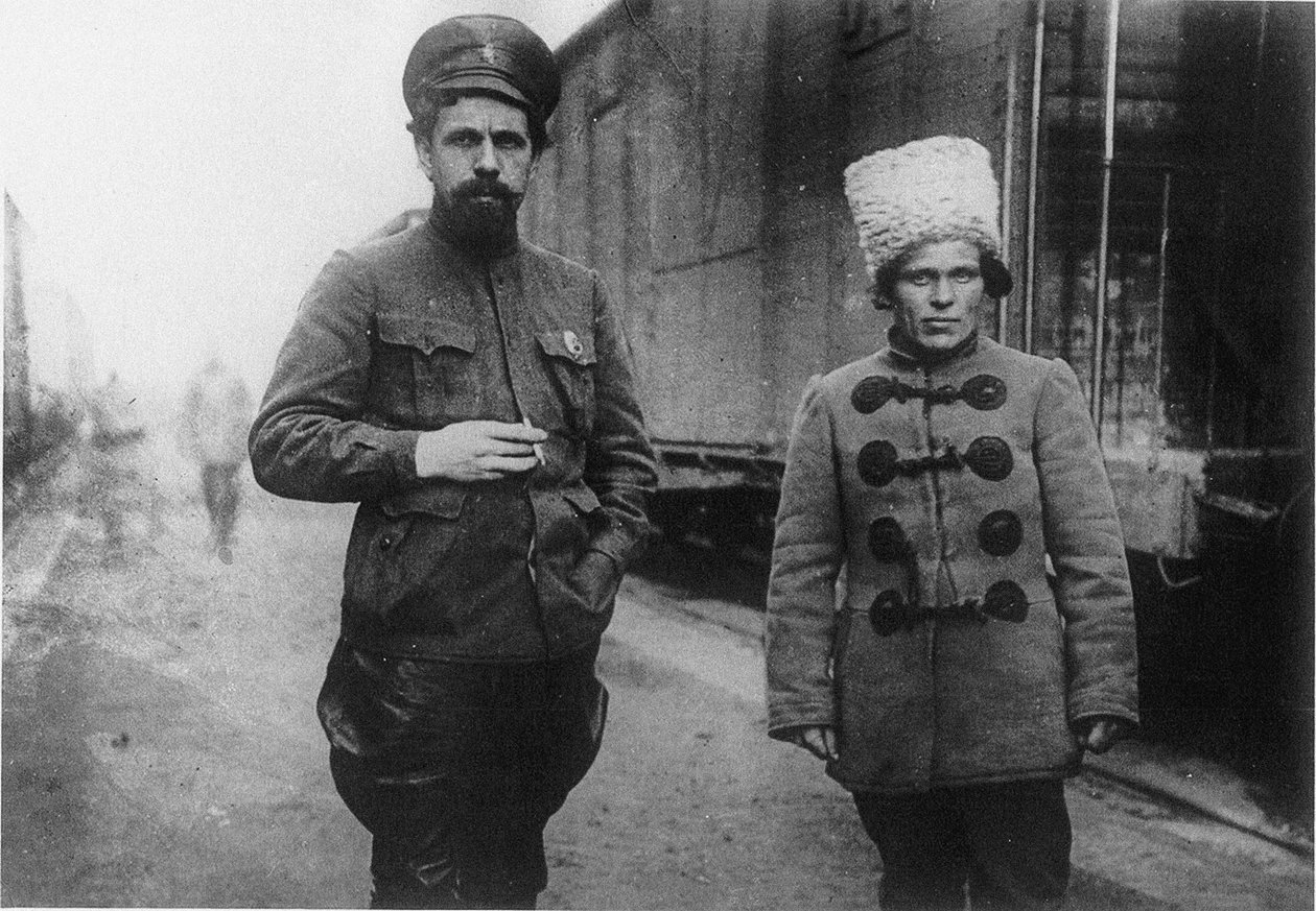Pavel Dybenko og Nestor Makhno av Unbekannt