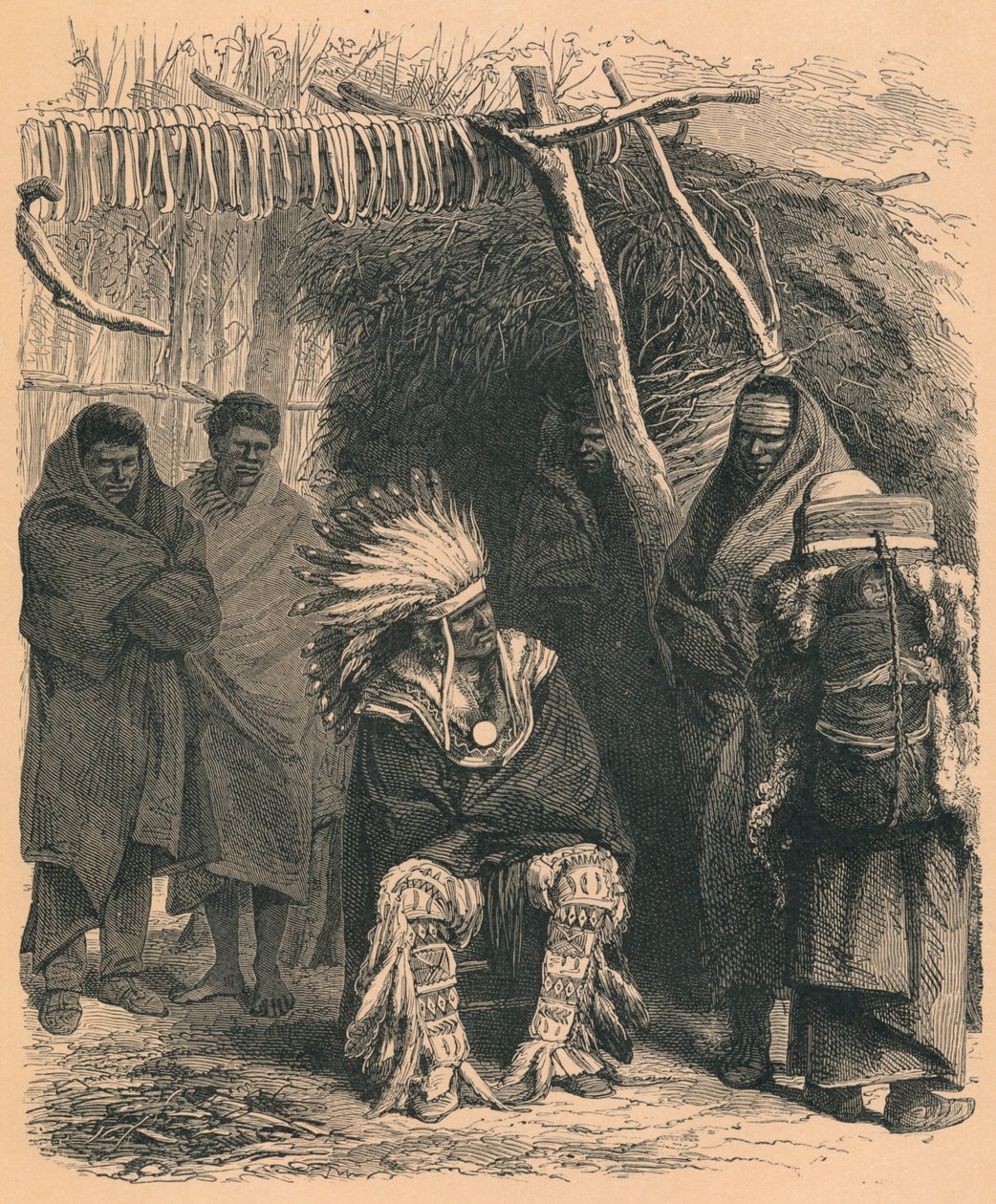 Pawnee-indianere, c1800-tallet av Unbekannt