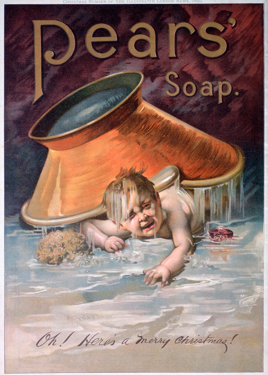 Såpeannonse for pærer, 1897 av Unbekannt