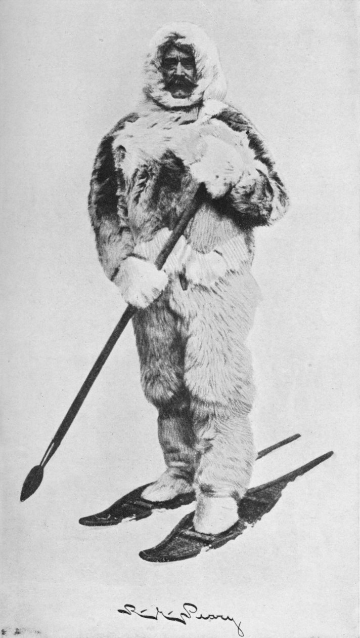 Peary i arktisk antrekk, 1910, 1928 av Unbekannt