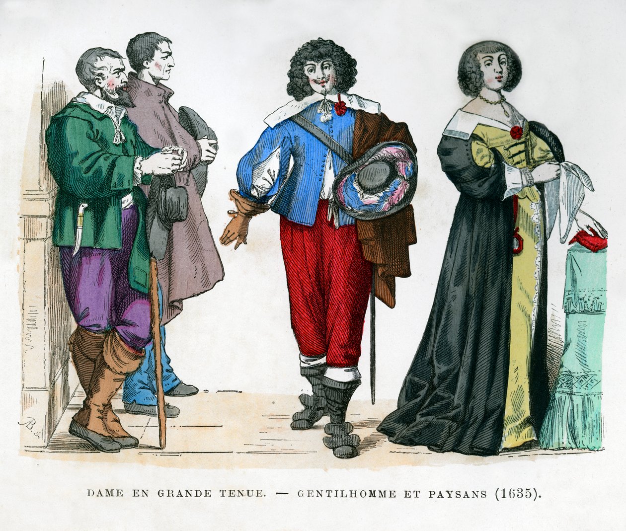 Bønder, en gentleman og en dame, 1635 1882-1884 av Unbekannt