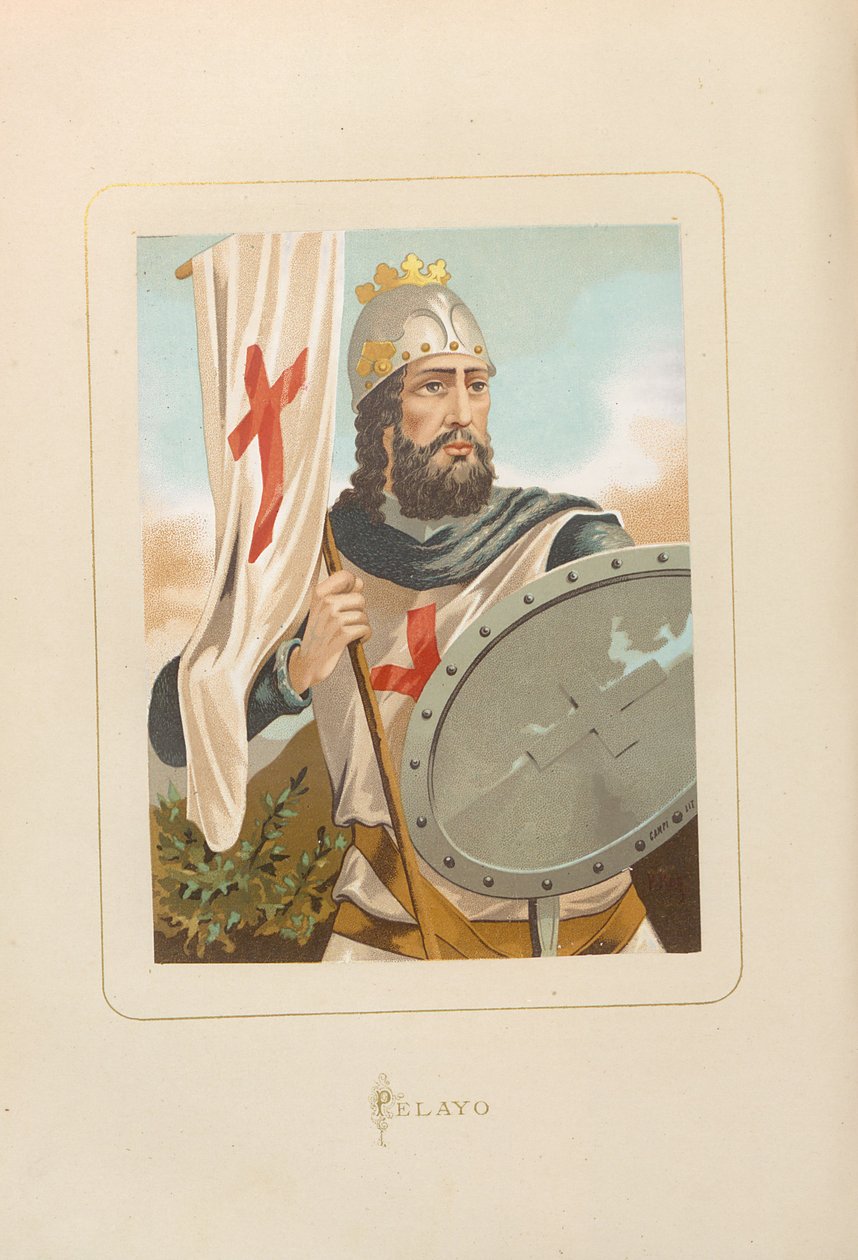 Pelagius av Asturias, 1875-1877. av Unbekannt