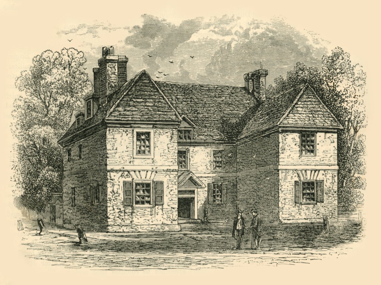 Penns House, Second Street, Philadelphia, c1687-1689, 1890. av Unbekannt