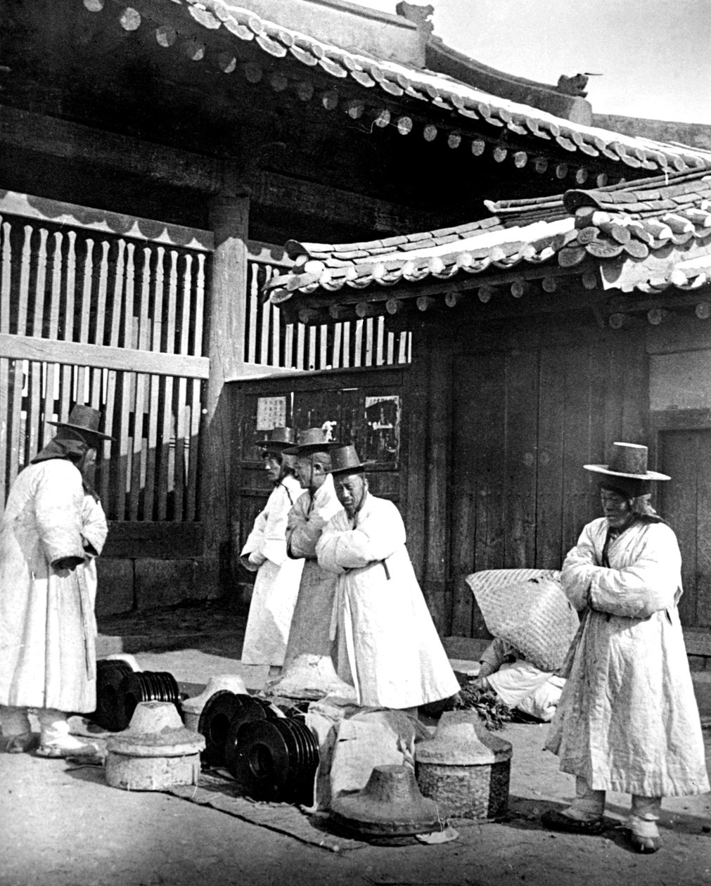 Folk i Korea, 1900 av Unbekannt