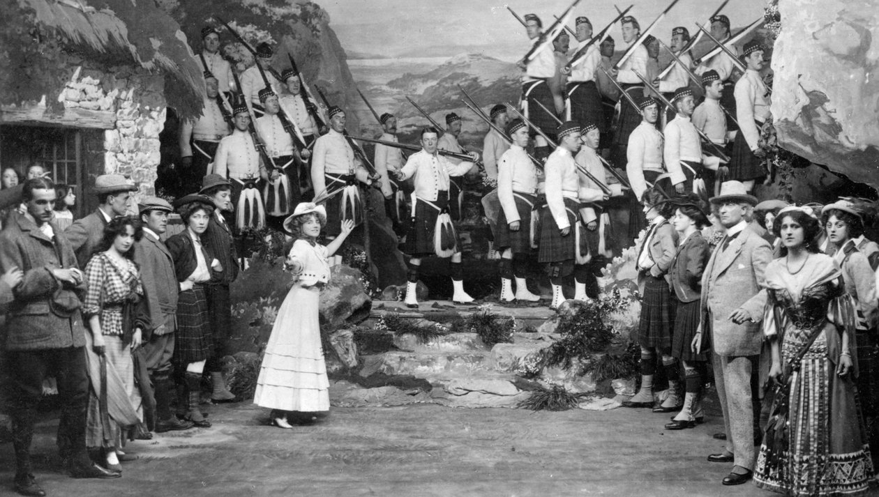 Fremførelse av The Gay Gordons, c1907 av Unbekannt