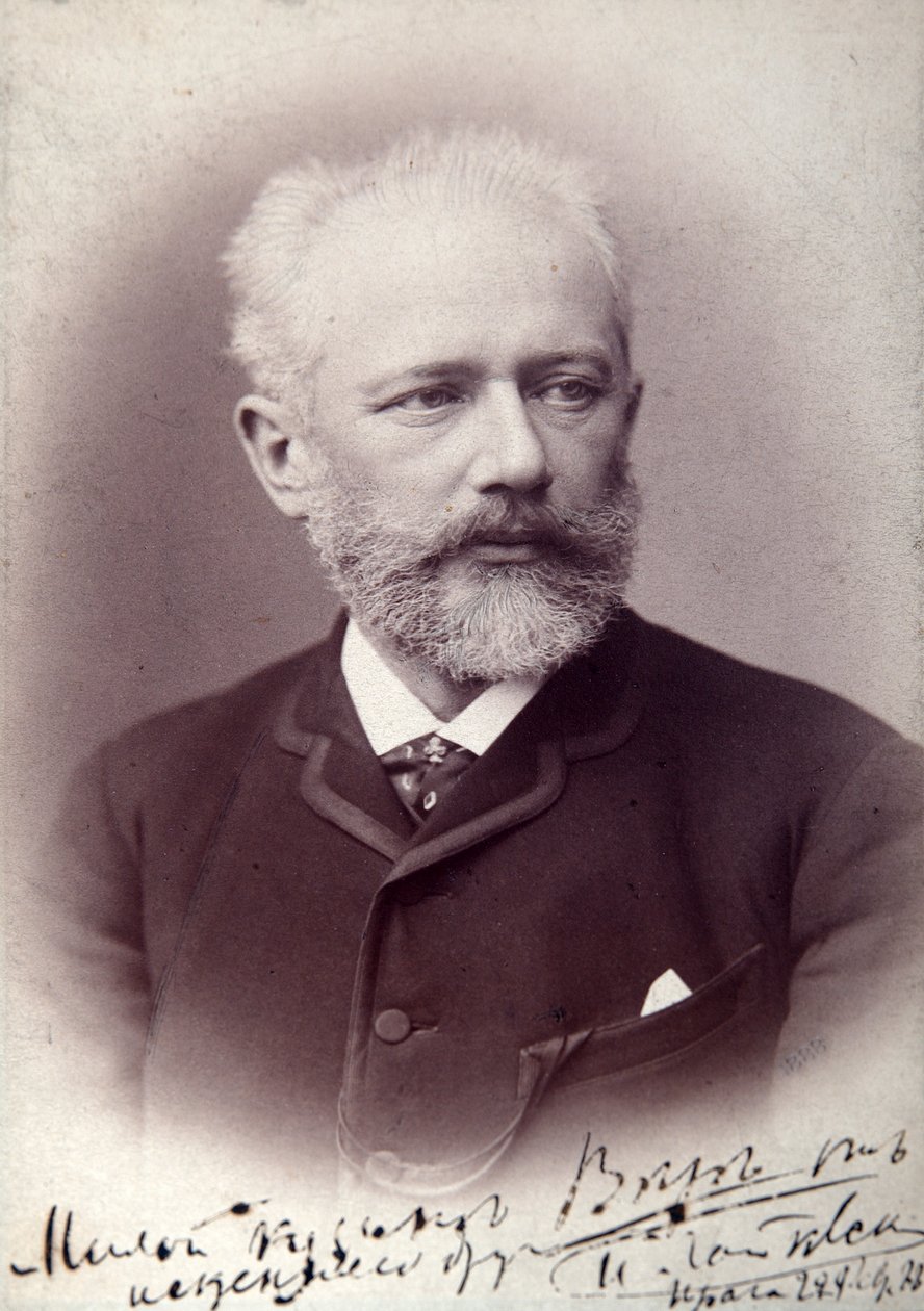 Peter Tsjaikovskij , russisk komponist, 1888 av Unbekannt