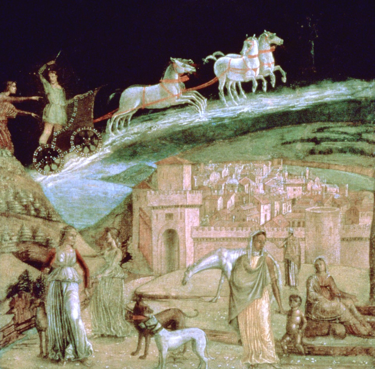 Phaeton i sin vogn, c1470-1536 av Unbekannt