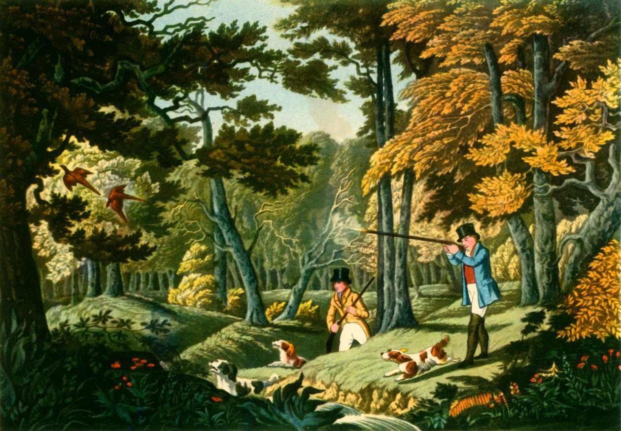 'Fasanskyting nær Uxbridge', c1824, 1943. av Unbekannt