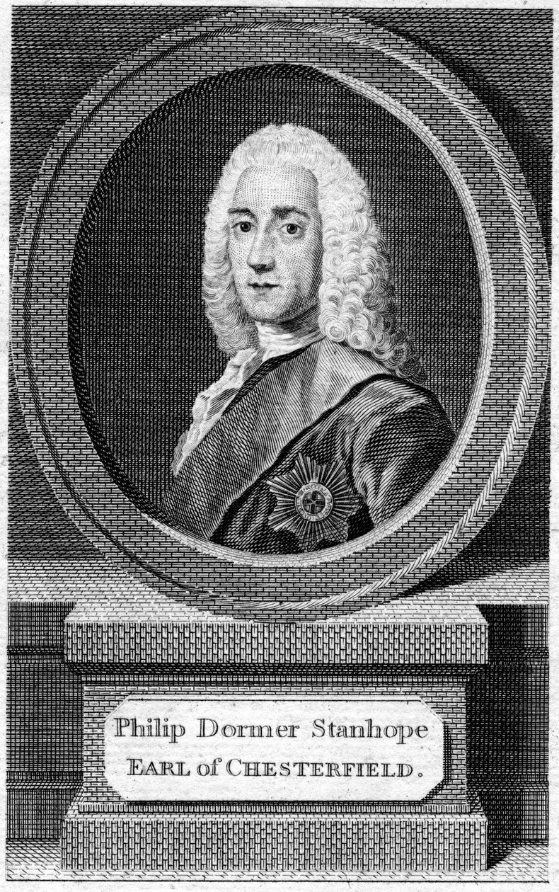 Philip Dormer Stanhope 1694-1773, 4. jarl av Chesterfield, 1800-tallet av Unbekannt