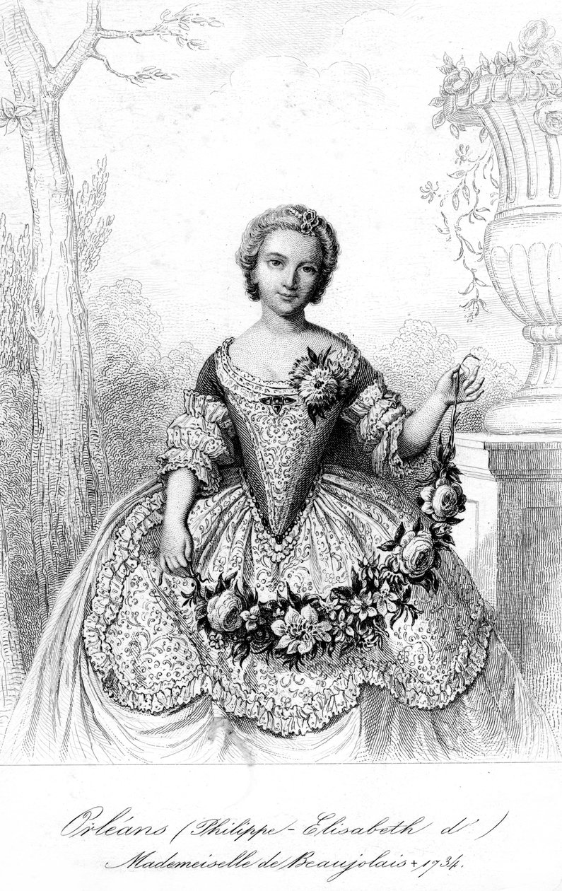 Filippinske Elisabeth av Orléans, Mademoiselle de Beaujolais av Unbekannt