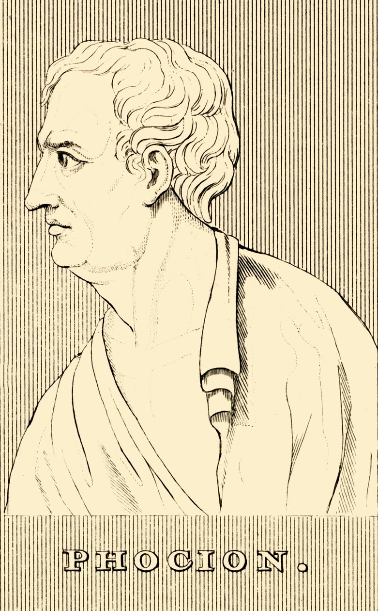 Phocion, c402-c318 f.Kr., 1830. av Unbekannt