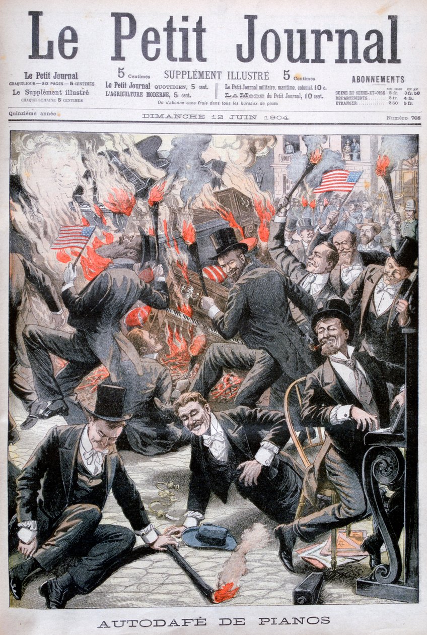 Pianobrenning, USA, 1904 av Unbekannt