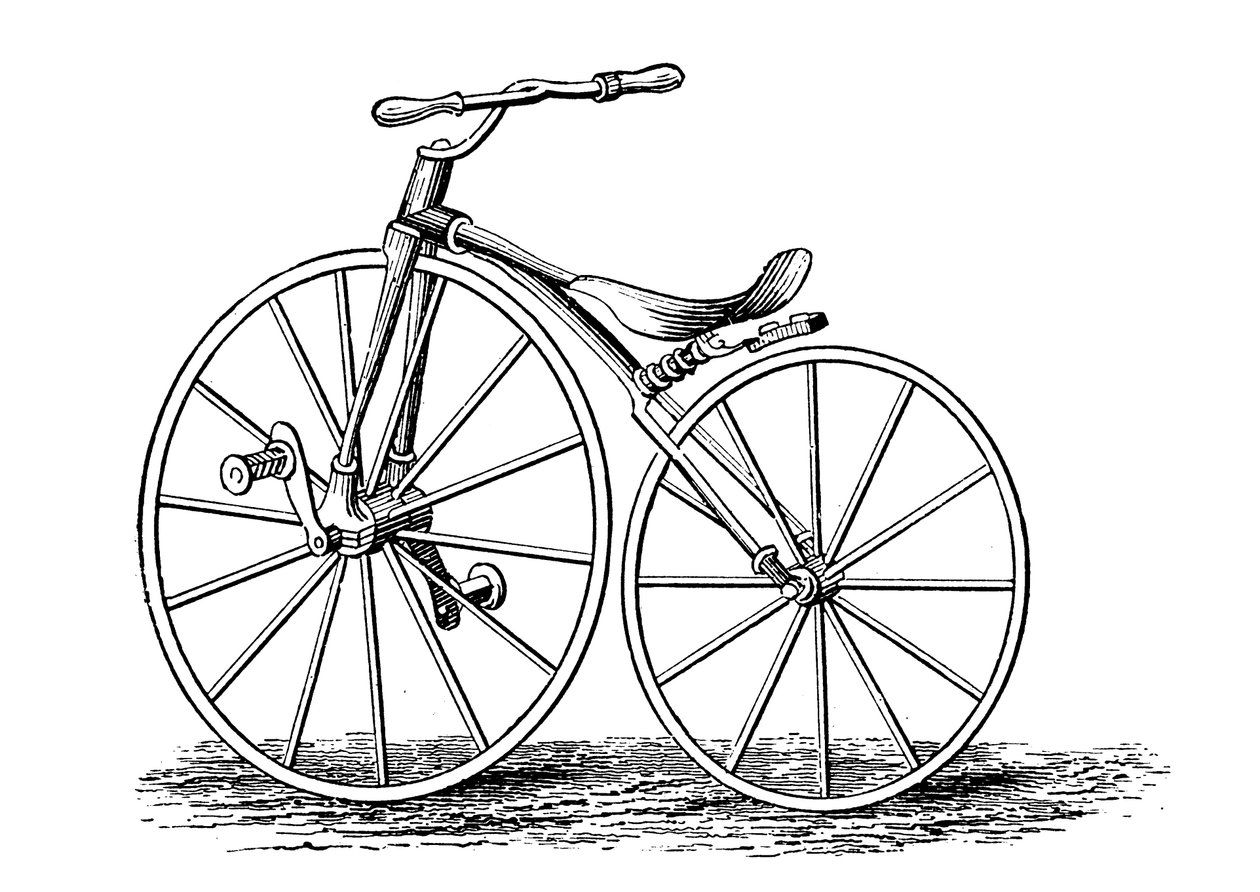 Pickerings sveiv-pedaldrevet sykkel, en amerikansk design, c1860s c1880 av Unbekannt