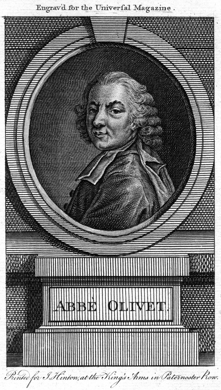Pierre-Joseph Thoulier dOlivet , fransk prest og bokstavenes mann, 1700-tallet av Unbekannt