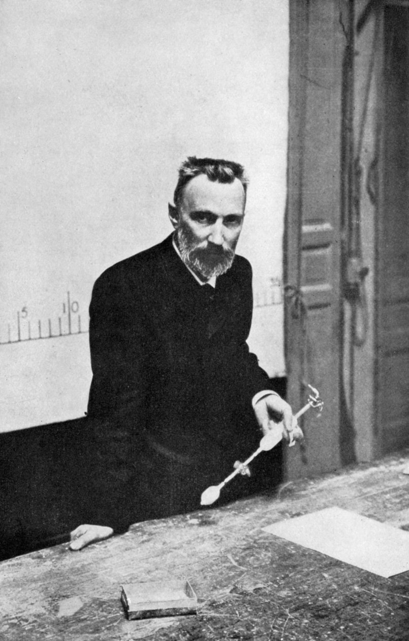 Pierre Curie, fransk kjemiker, da professor i fysikk ved Sorbonne, 1906 av Unbekannt