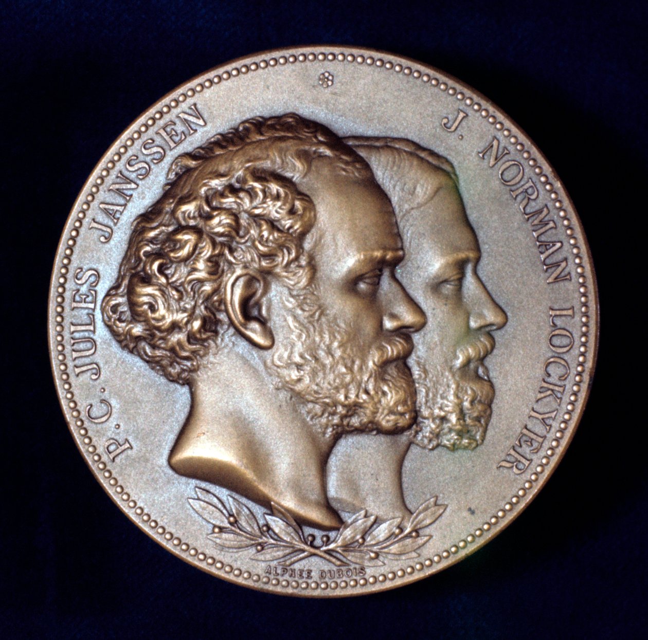 Pierre Janssen og Joseph Norman Lockyer, franske og engelske astronomer, 1868 av Unbekannt