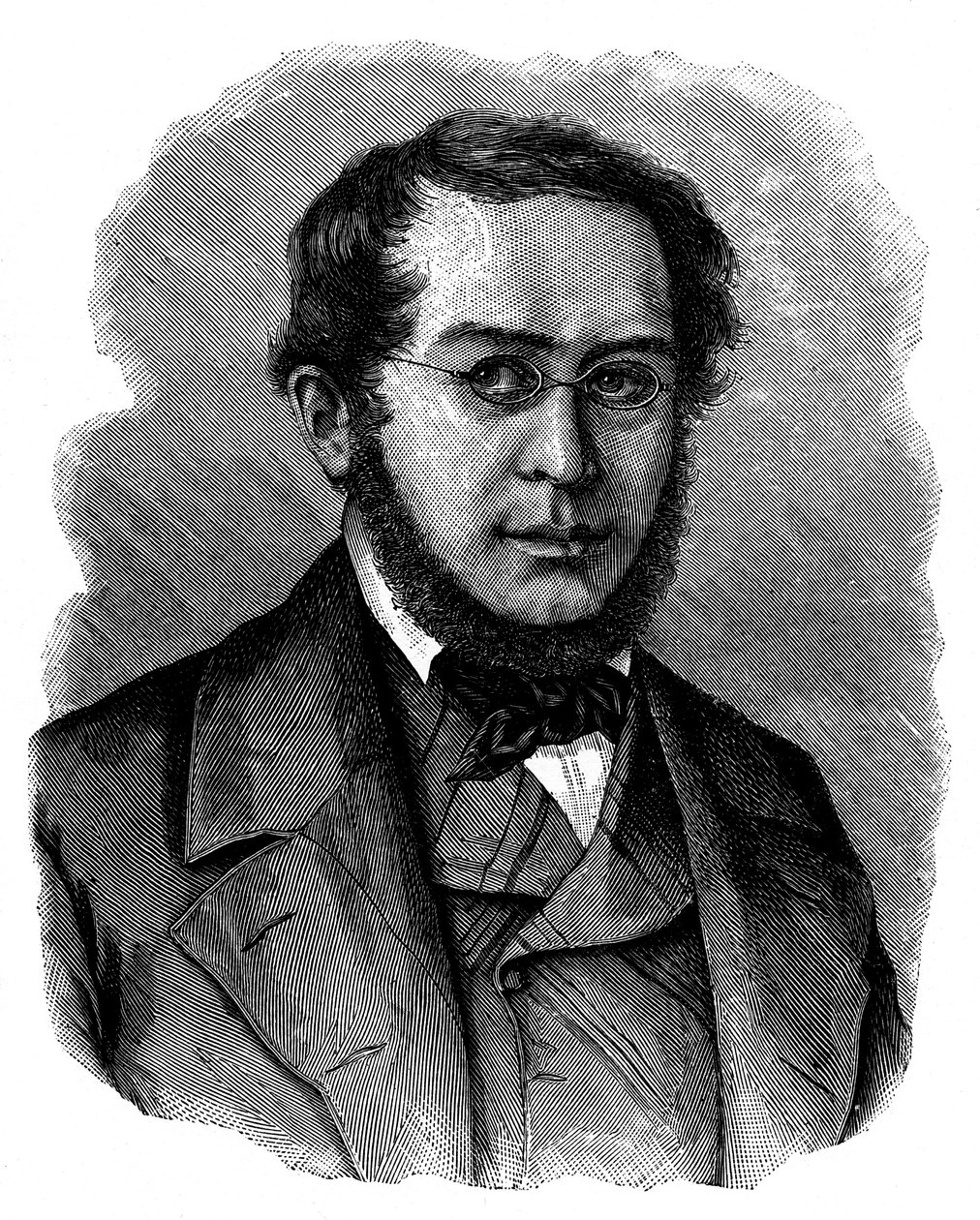 Pierre Joseph Proudhon , fransk sosialist-anarkist og journalist fra 1800-tallet av Unbekannt