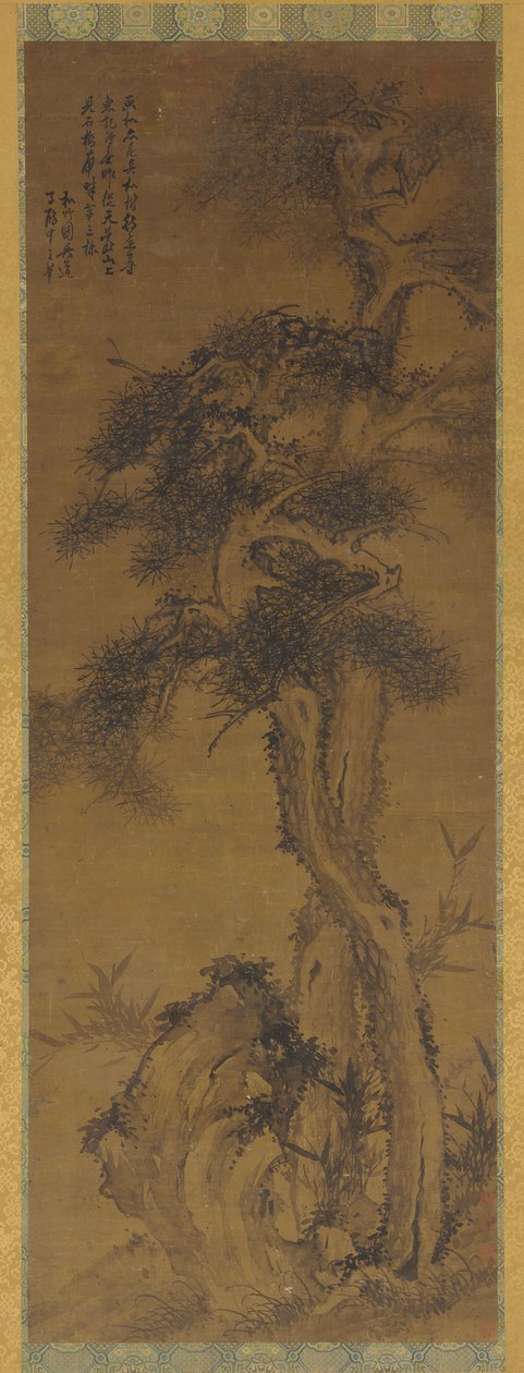 Pines, Rock og Bamboo, 1600-tallet. av Unbekannt