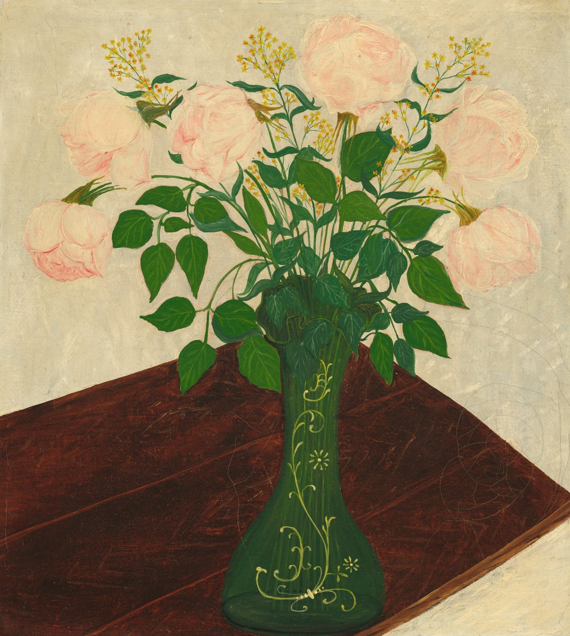 Rosa roser, fjerde kvartal 1800-tallet. av Unbekannt