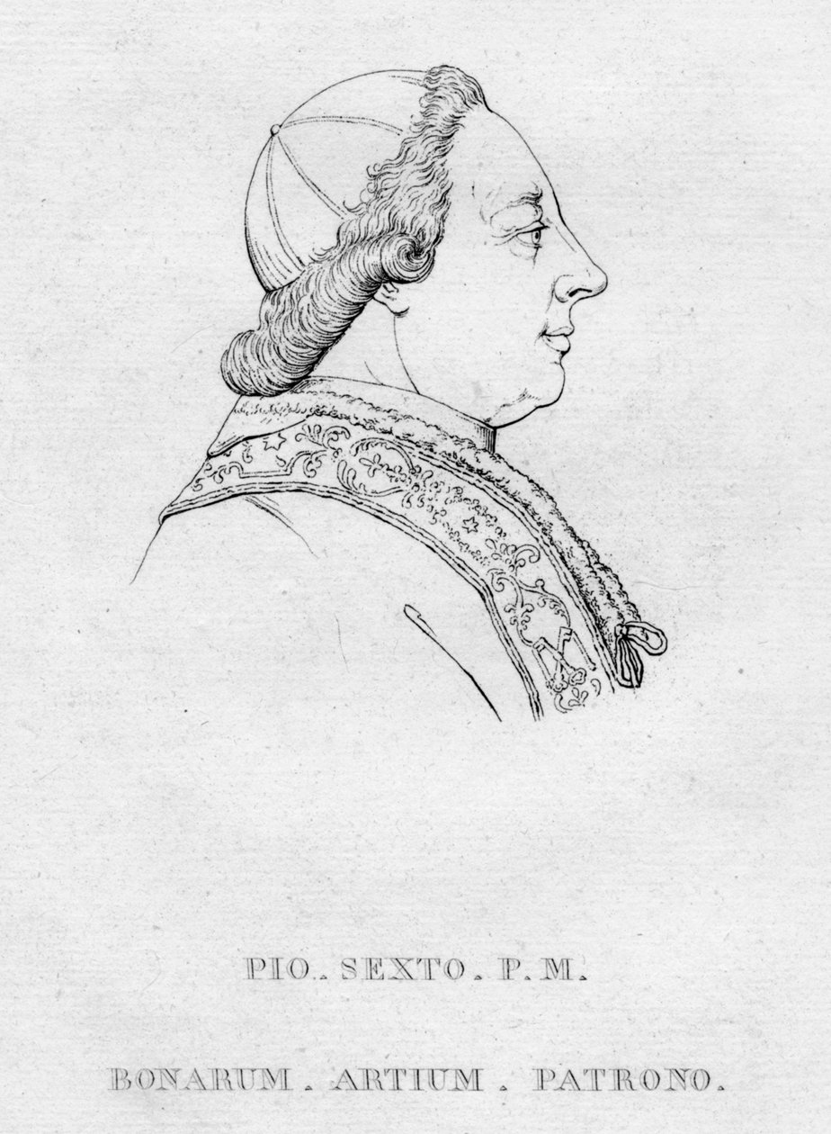 Pius. Sjette P.M. Gode ​​ting. Arts. Patron., c1850 av Unbekannt