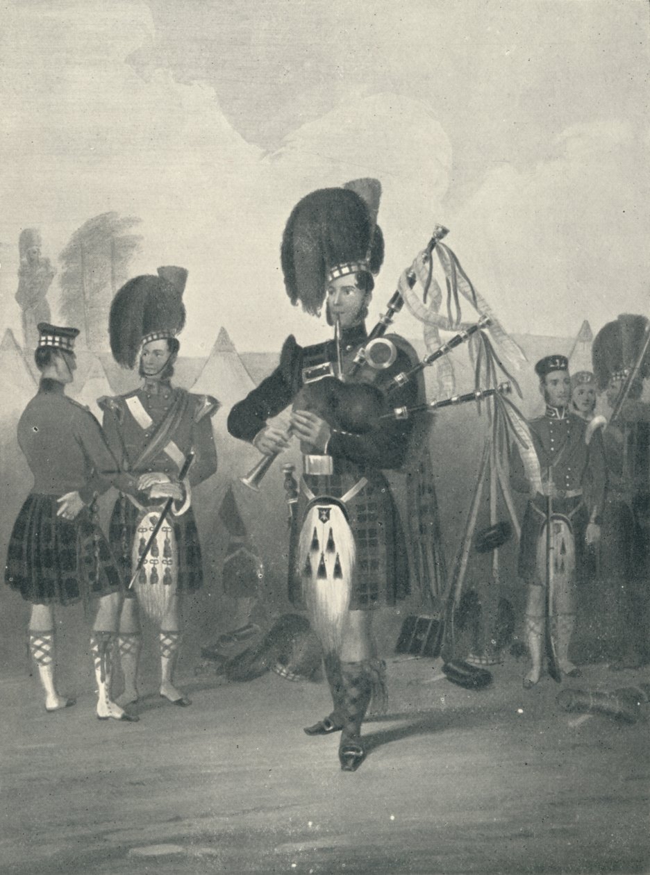 Piper, 42nd Royal Highlanders, c1800-tallet, 1909 av Unbekannt