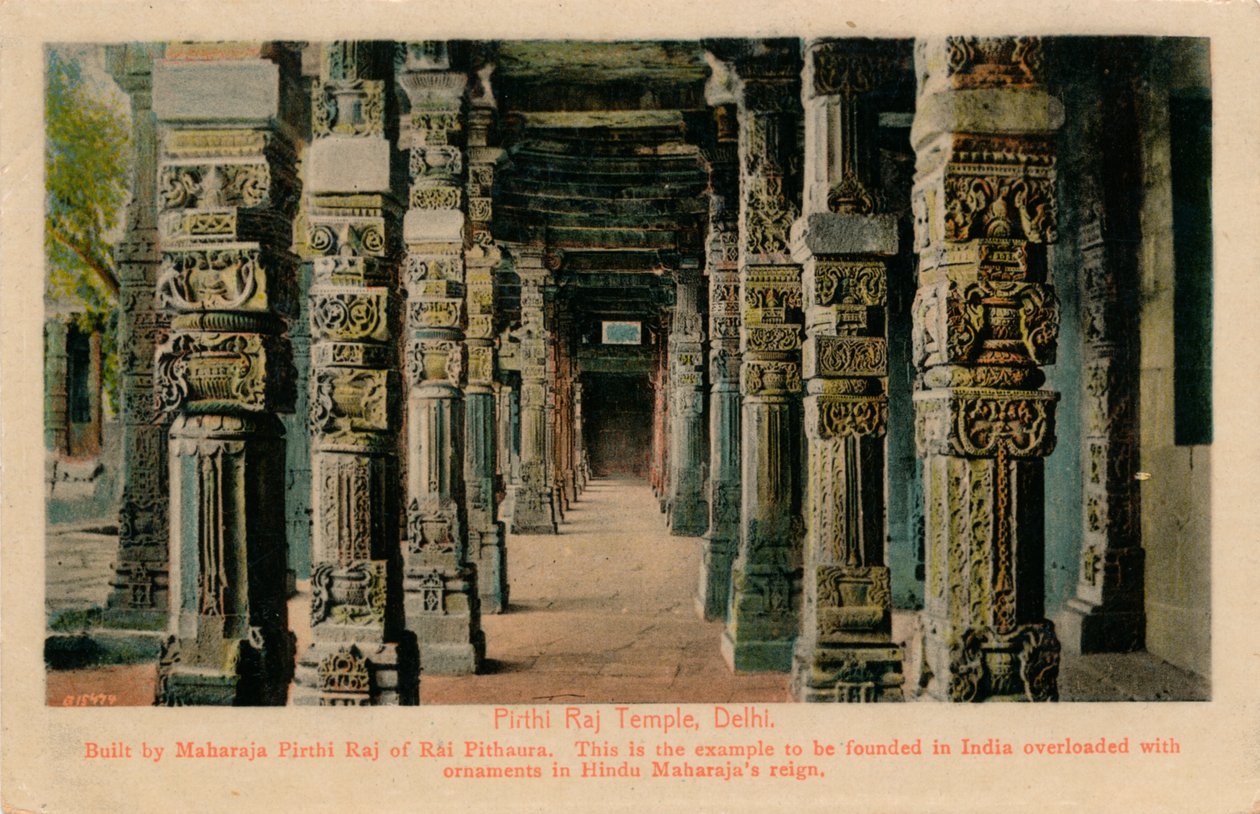Pirthi Raj-tempelet, Delhi, ca 1900 av Unbekannt