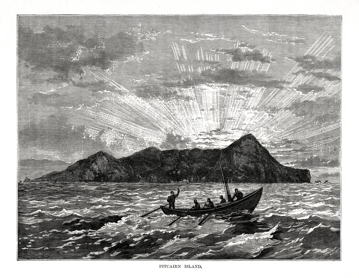 Pitcairn Island, Stillehavet, 1877 av Unbekannt
