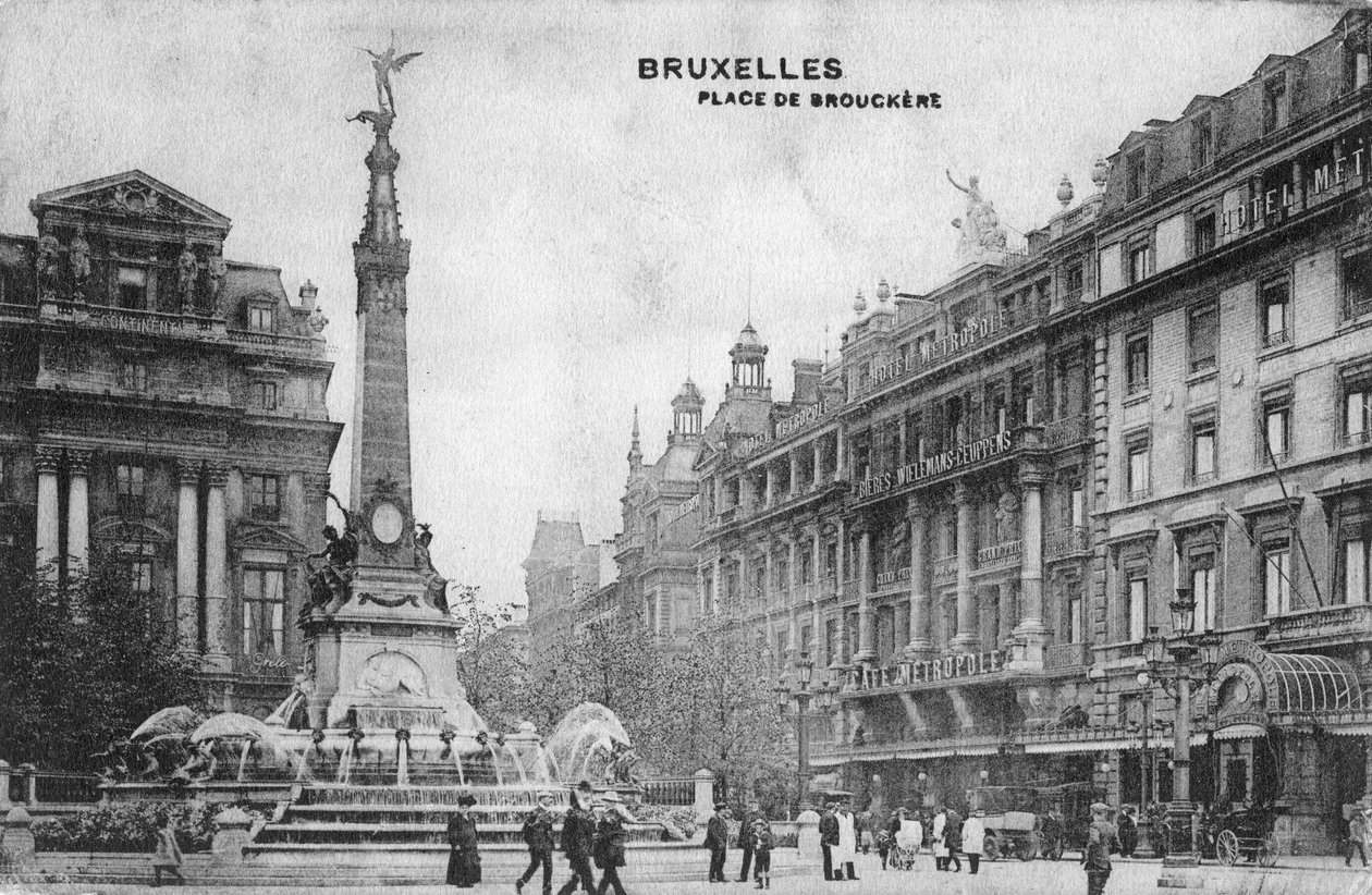 Place de Brouckere, Brussel, Belgia, c1918 av Unbekannt