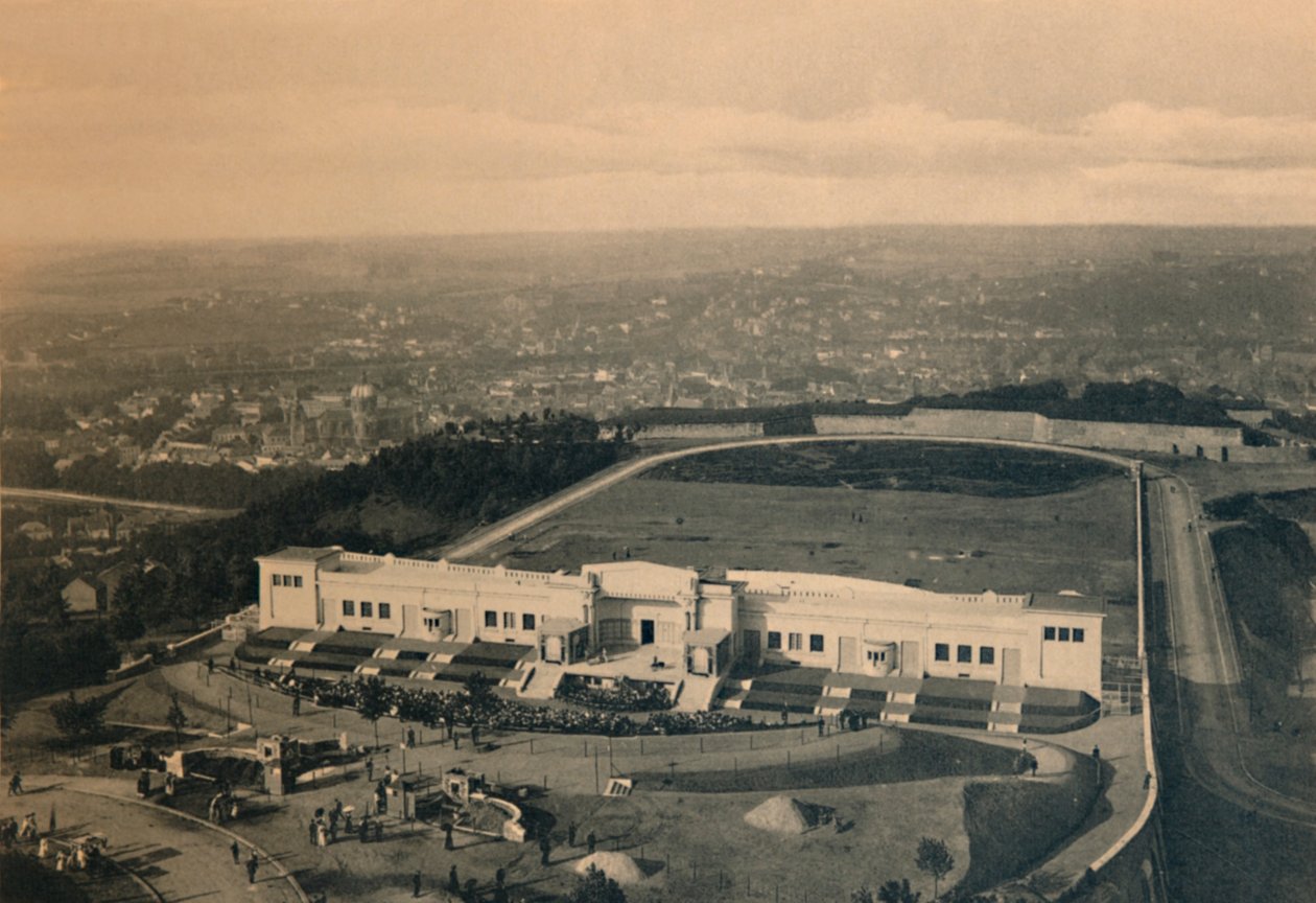 Lekeplass og sommerteater, c1900 av Unbekannt