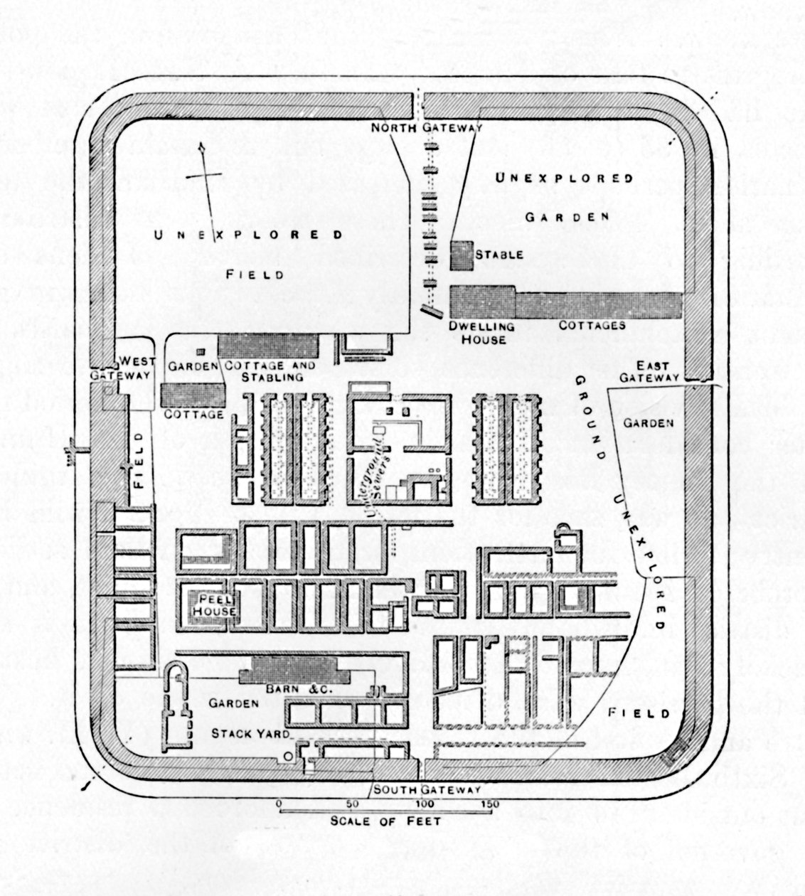 Plan av Bremenium, 1902 av Unbekannt