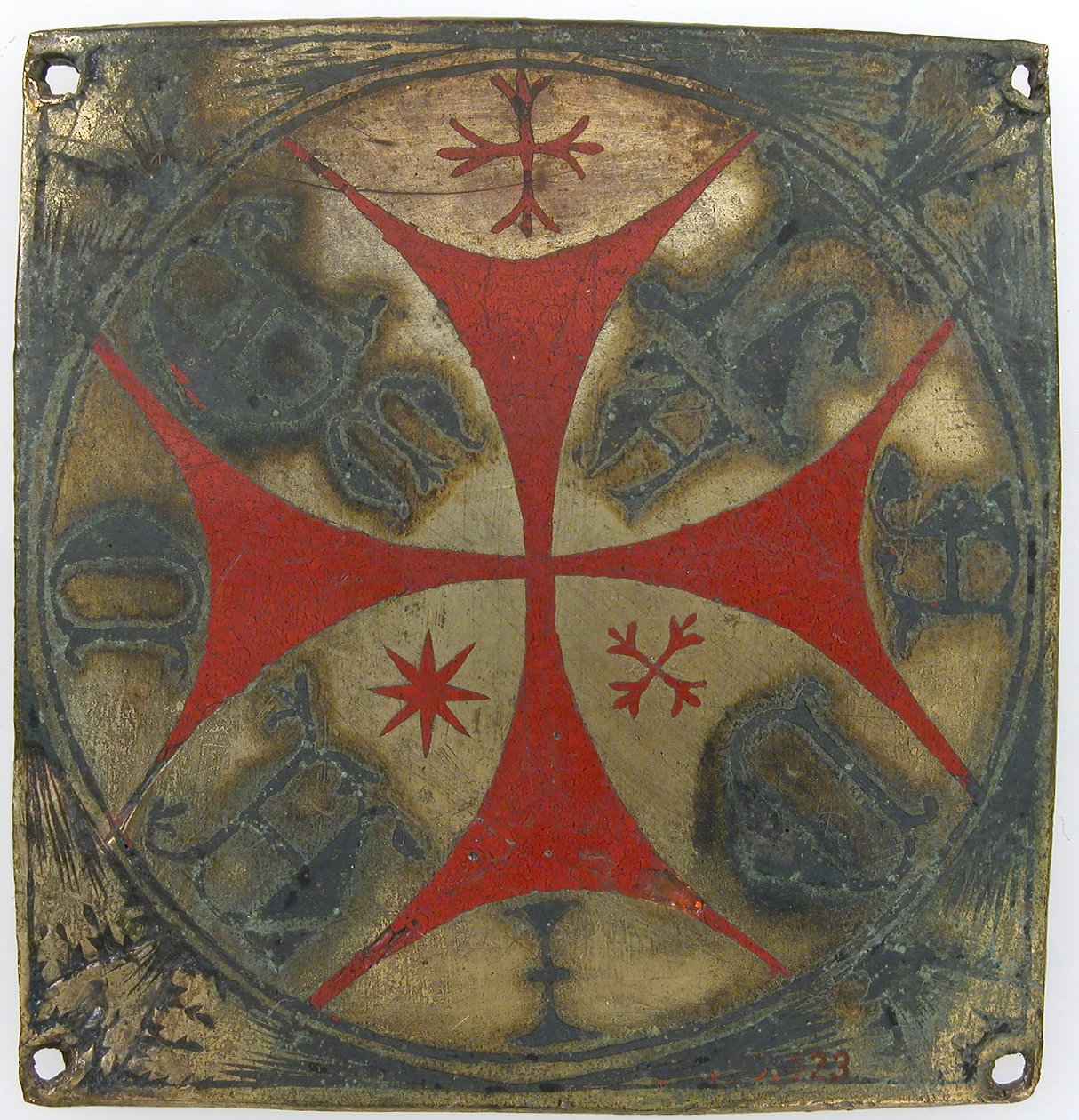 Plakett, tysk, 1100-1200-tallet. av Unbekannt