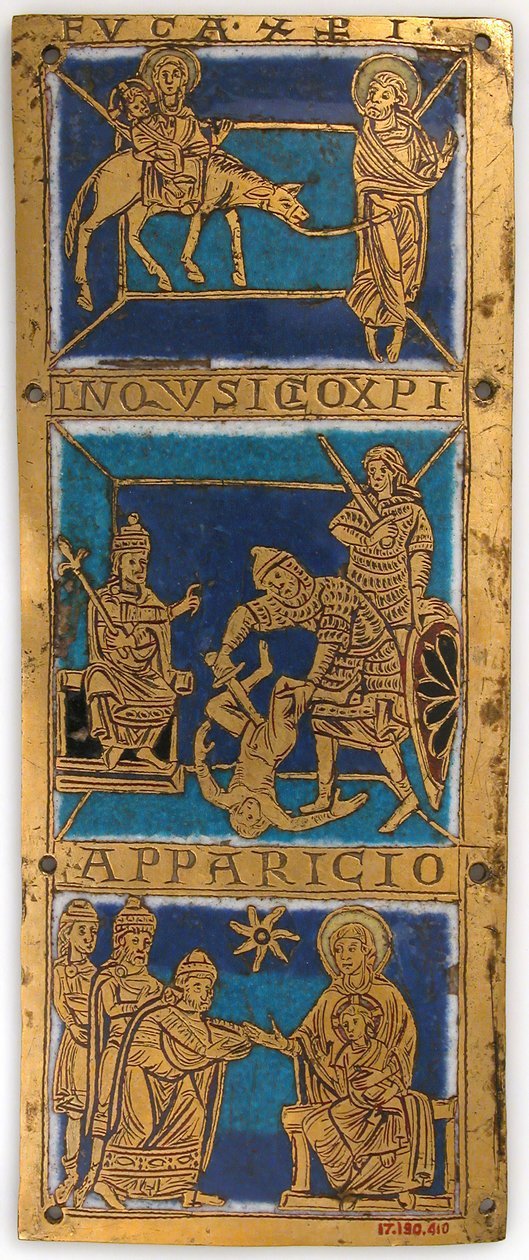 Plakett fra et bærbart alter med scener fra Jesu liv, tysk, ca. 1160-80. av Unbekannt