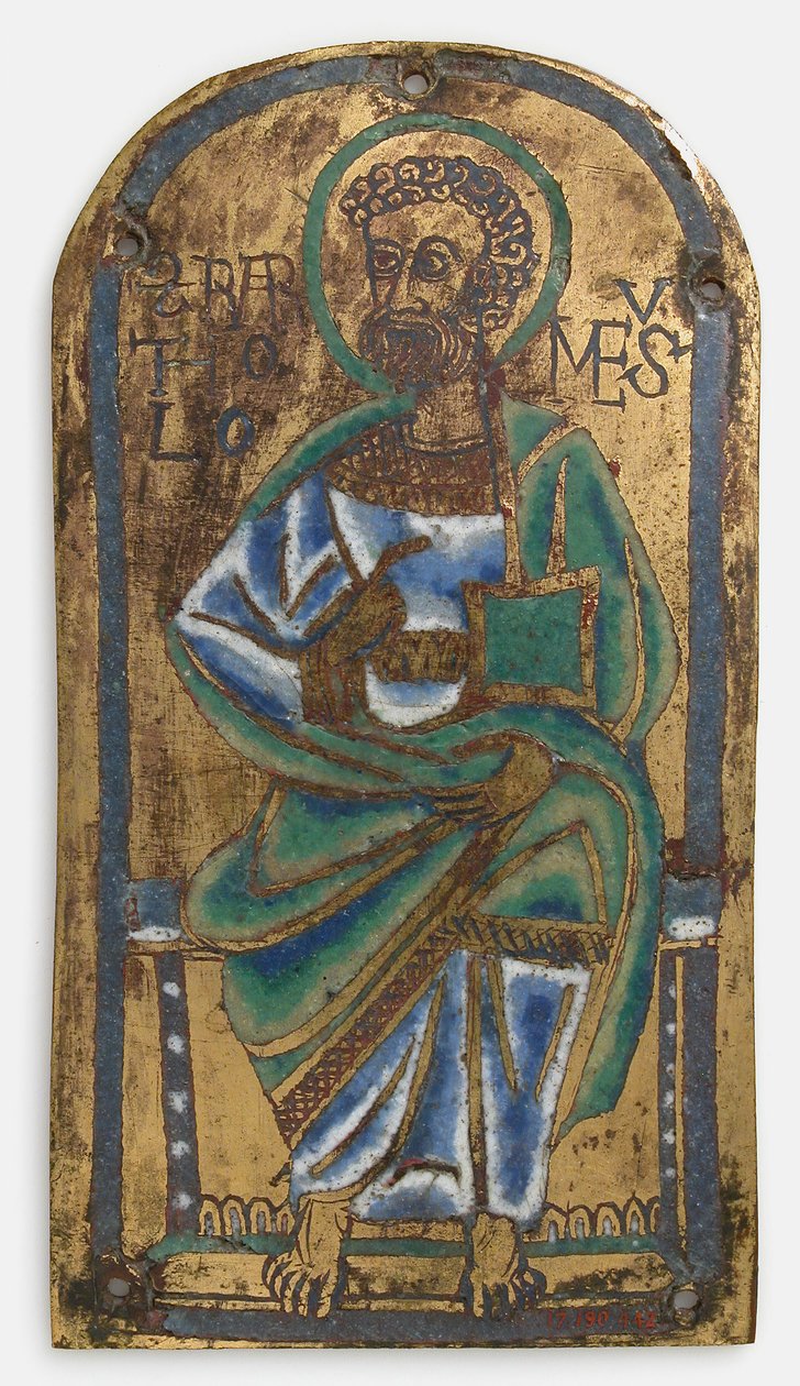 Plakett av St. Bartholomew, nedre rhensk eller saksisk, midten av 1100-tallet. av Unbekannt