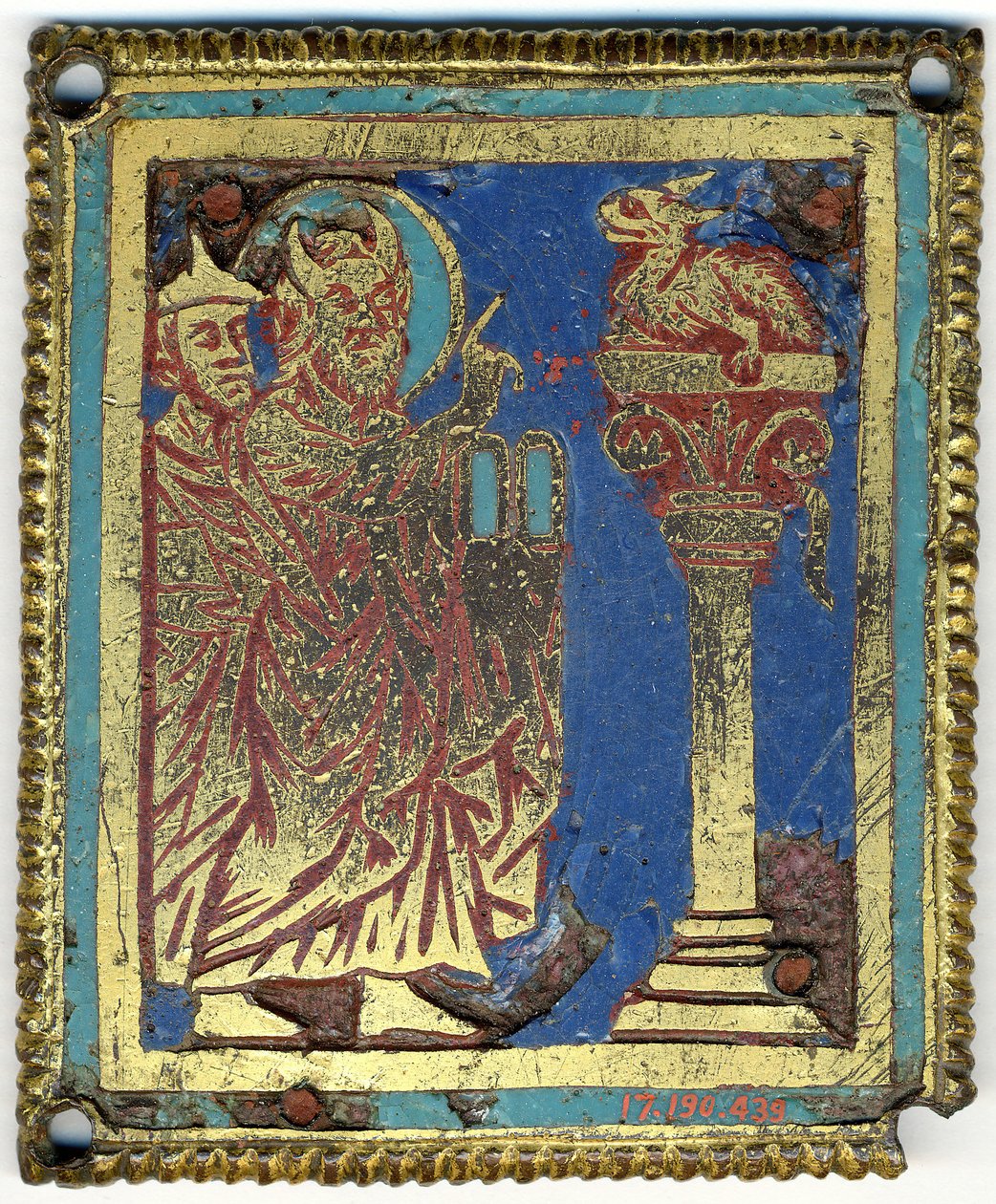 Plakett med Moses, Aron og den skamløse slangen, tysk, ca. 1200. av Unbekannt