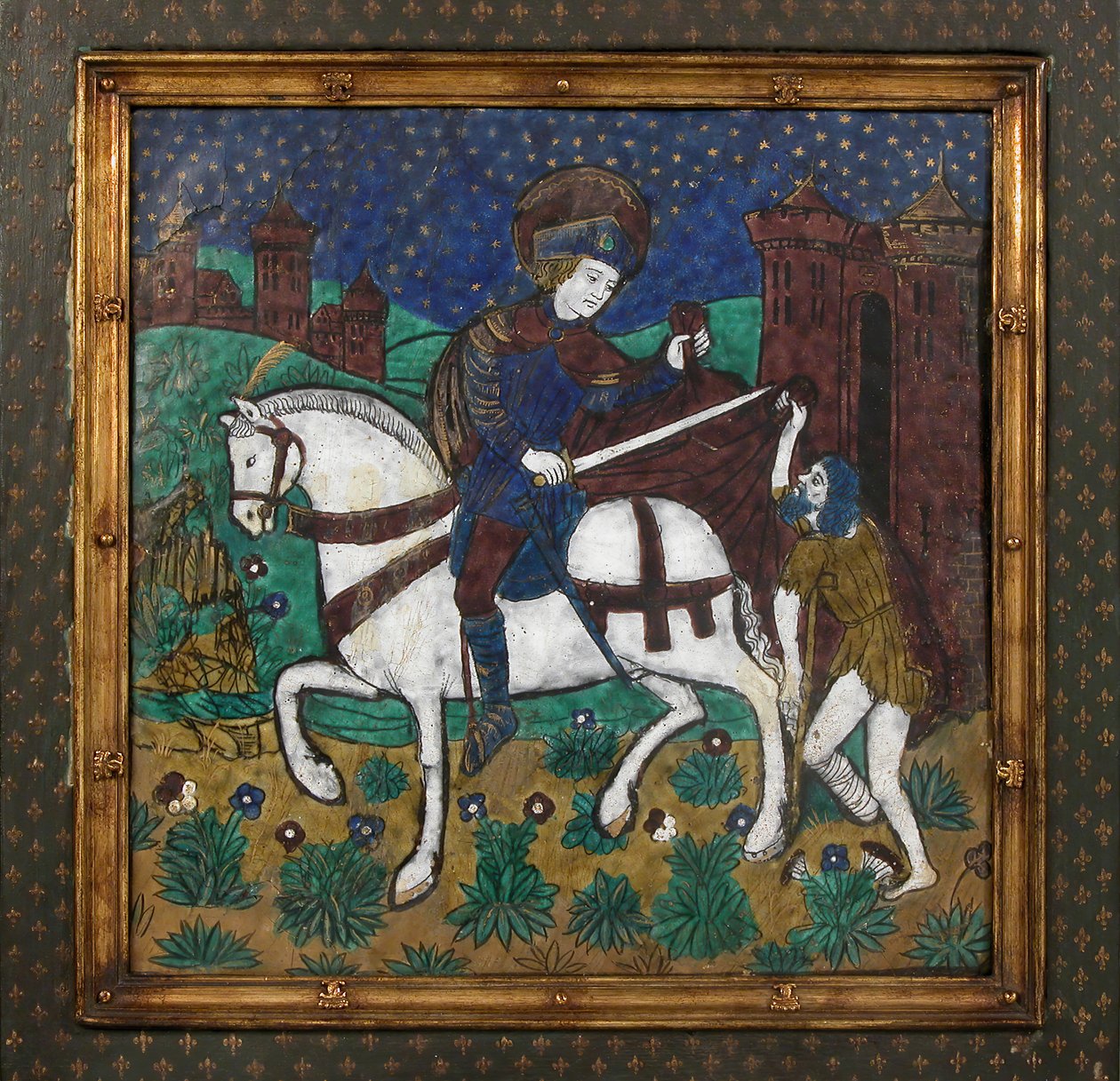 Plakett med St. Martin og tiggeren, fransk, 1500-tallet. av Unbekannt