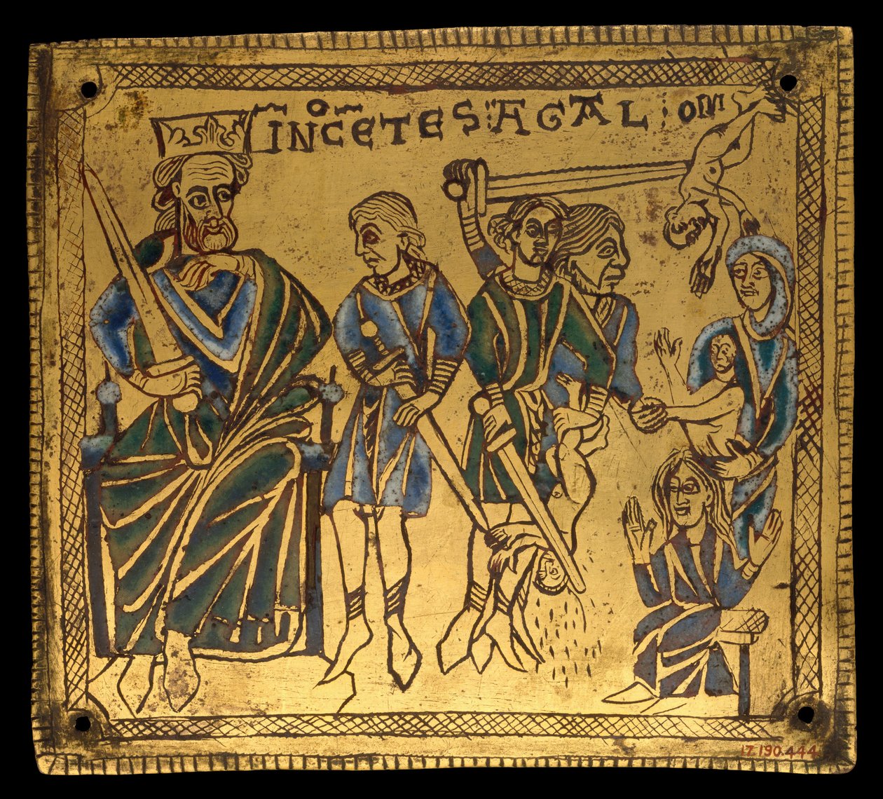 Plakett med massakren på de uskyldige, tysk, ca. 1150. av Unbekannt