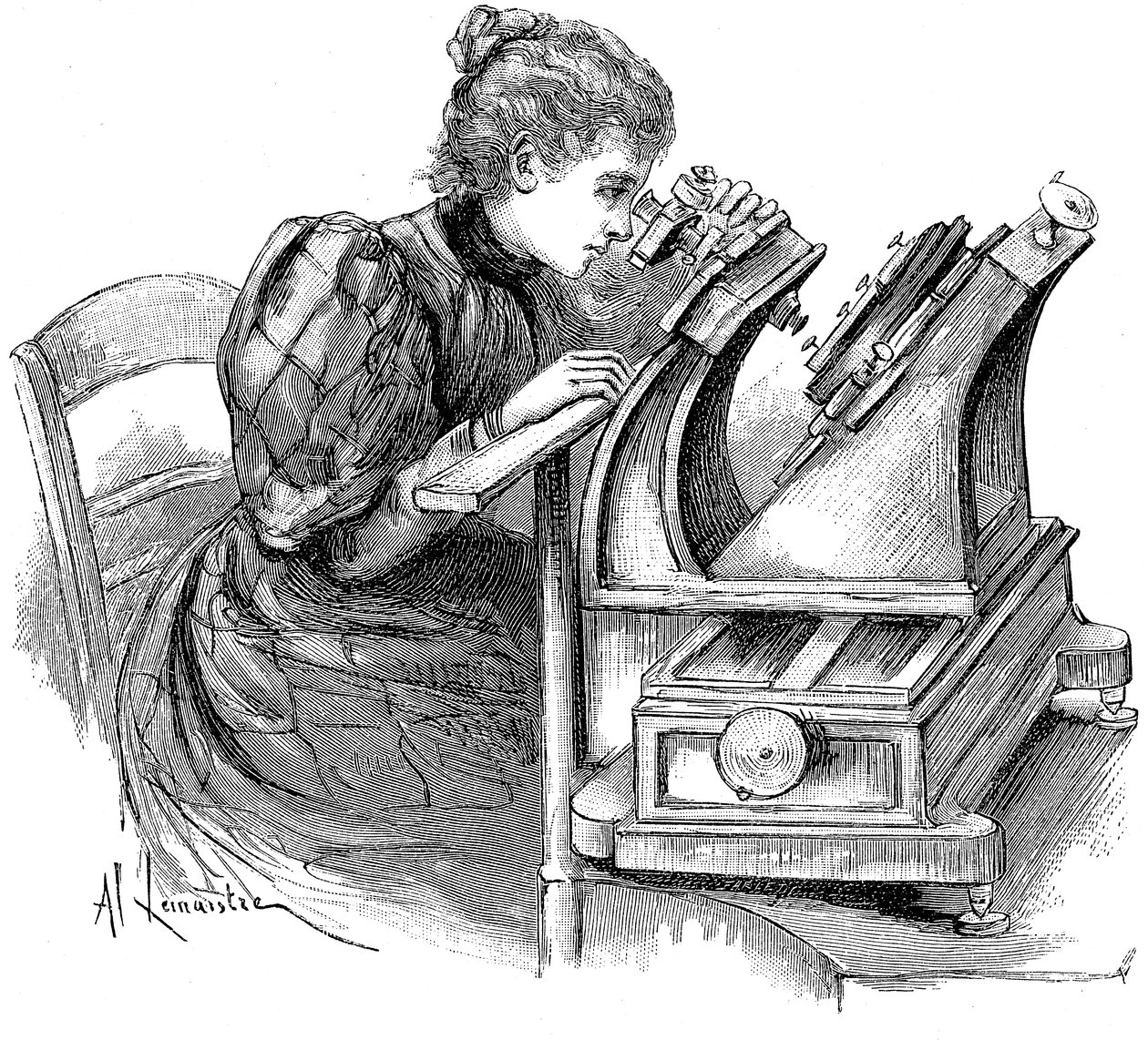 Platemålemikroskop, 1895 av Unbekannt