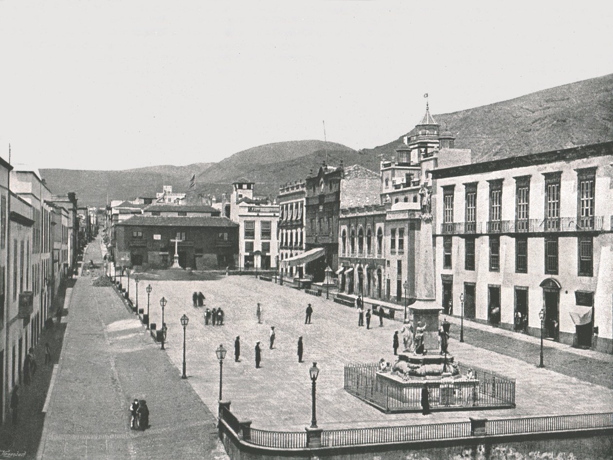 Plaza de la Candelaria, Santa Cruz de Tenerife, Kanariøyene, Spania, 1895. av Unbekannt