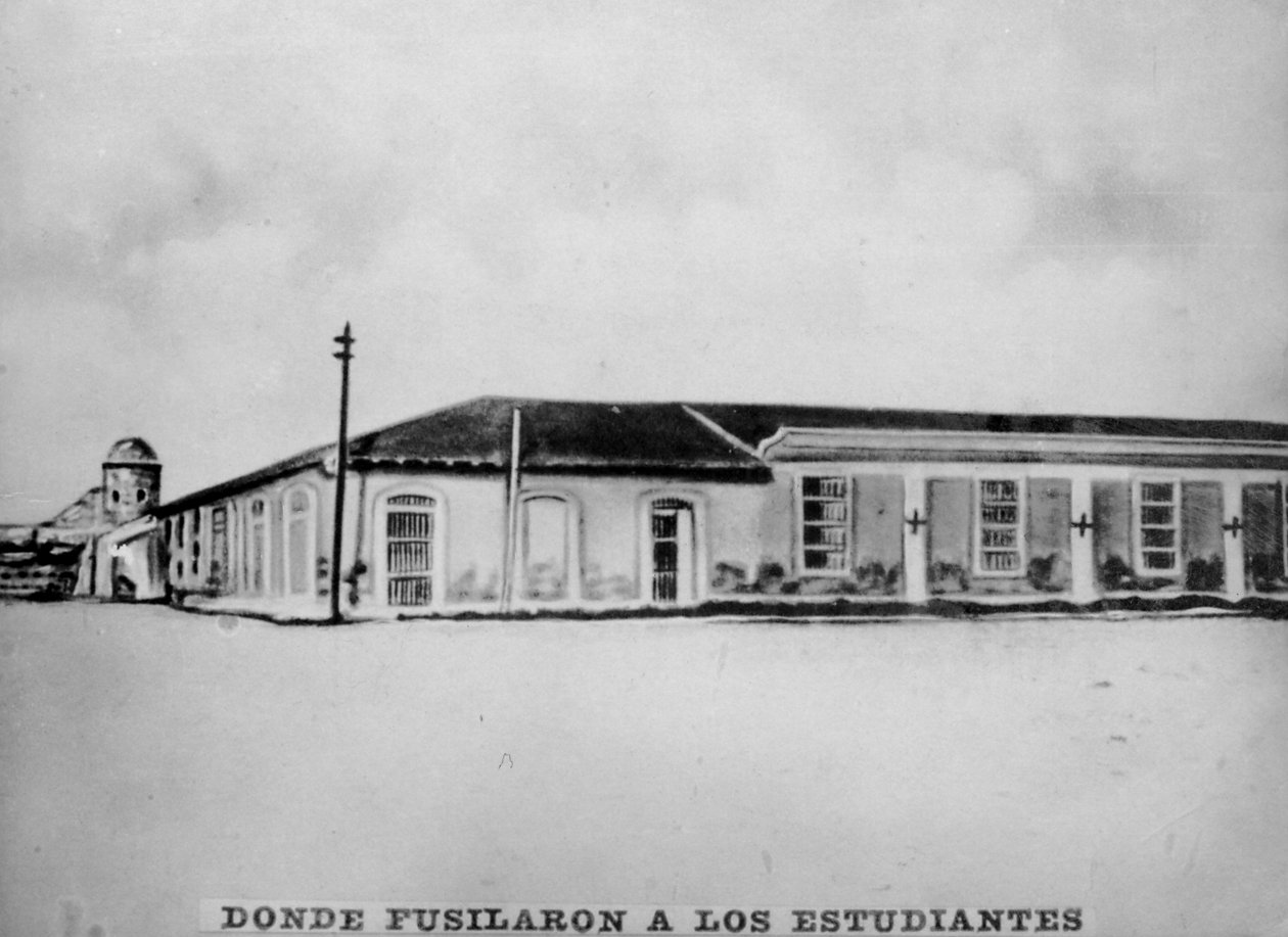 Plaza la Punta, hvor medisinstudentene ble henrettet, 1871, 1920-tallet av Unbekannt