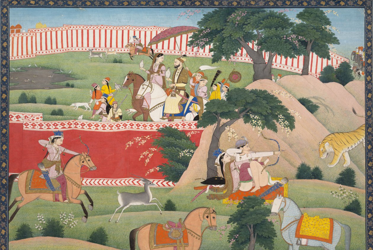 Jaktens gleder, ca. 1800. av Unbekannt