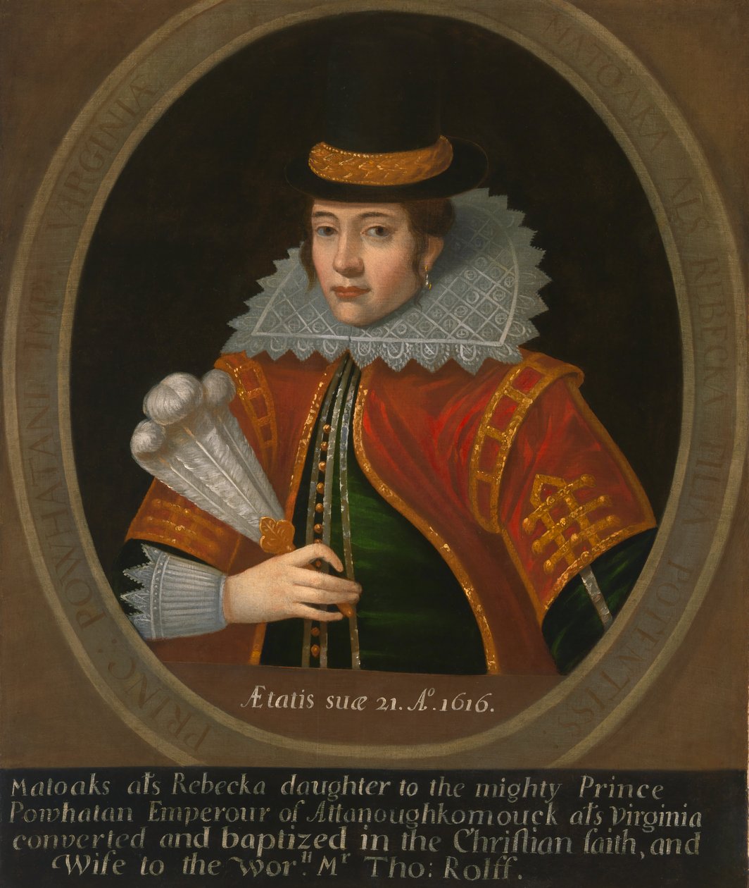 Pocahontas, etter 1616. av Unbekannt