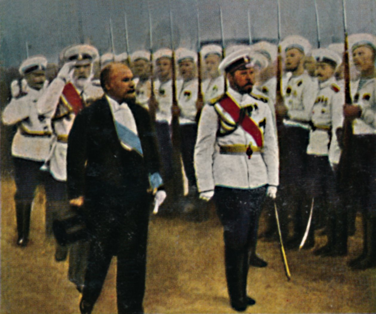 Poincaré født 1860 og tsar Nicholas II 1868-1918, 1934. av Unbekannt