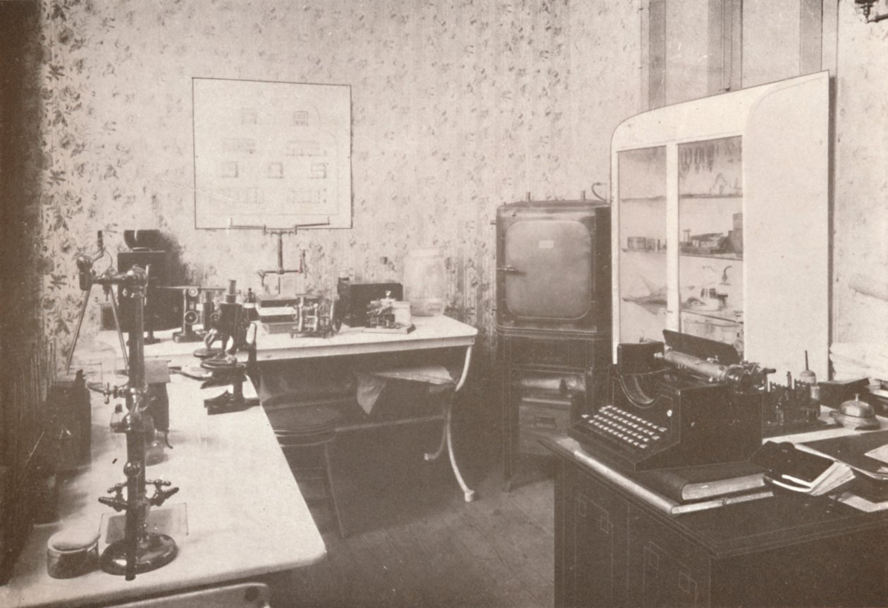 Politiets bakteriologiske laboratorium, 1914 av Unbekannt
