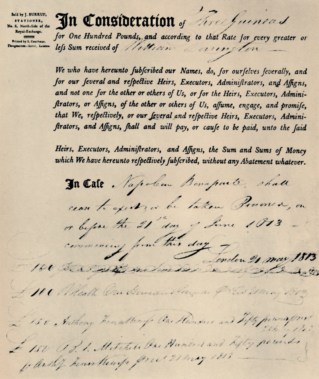 Politikk for Napoleons liv, 1813, 1928 av Unbekannt