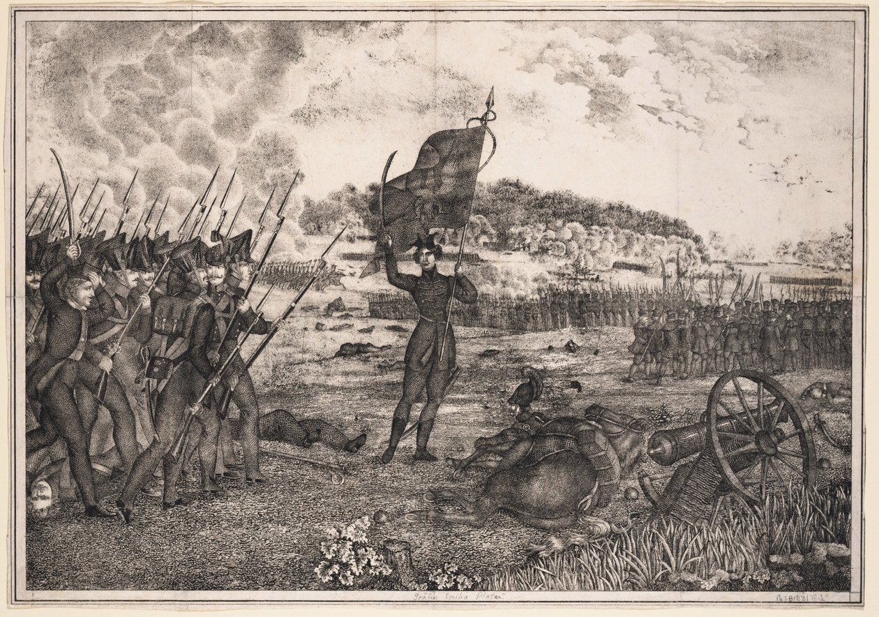 Polsk-russisk krigsscene, 1831, 1831 av Unbekannt