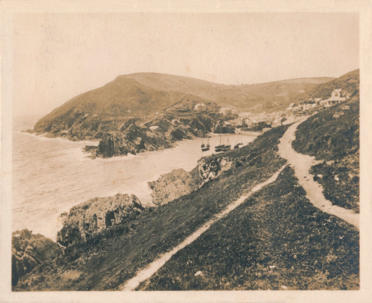 Polperro fra Lookout, 1927 av Unbekannt