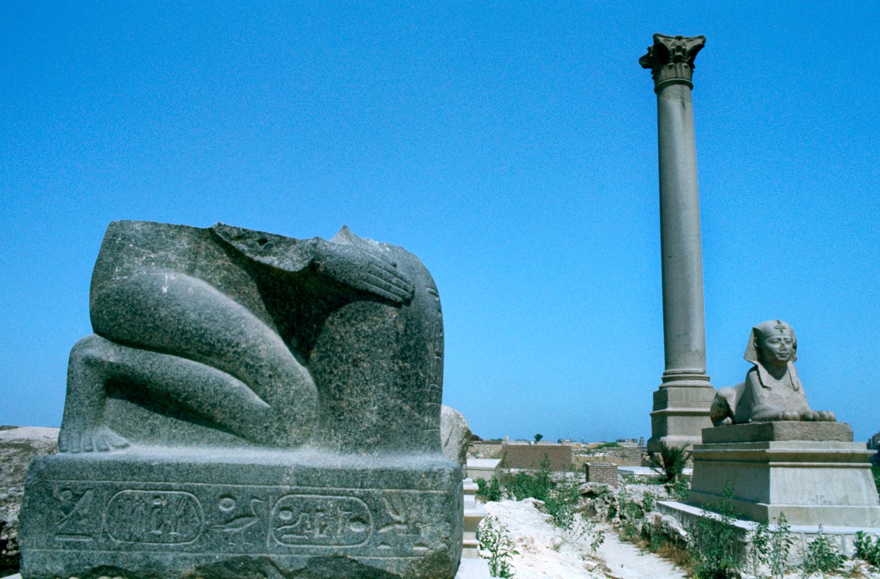 Pompeys-søylen, Alexandria, Egypt av Unbekannt