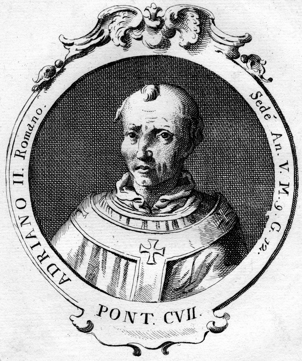 Pave Adrian II av Unbekannt